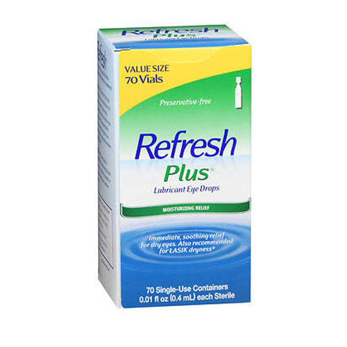 Buy Refresh Plus Lubricant Eye Drops Single-Use Containers 70 Count By ...